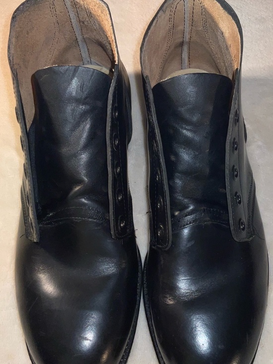 VTG-1972 Air Force steel toed flight boots-leather jet fuel non-sparking 9.5 R main image 9